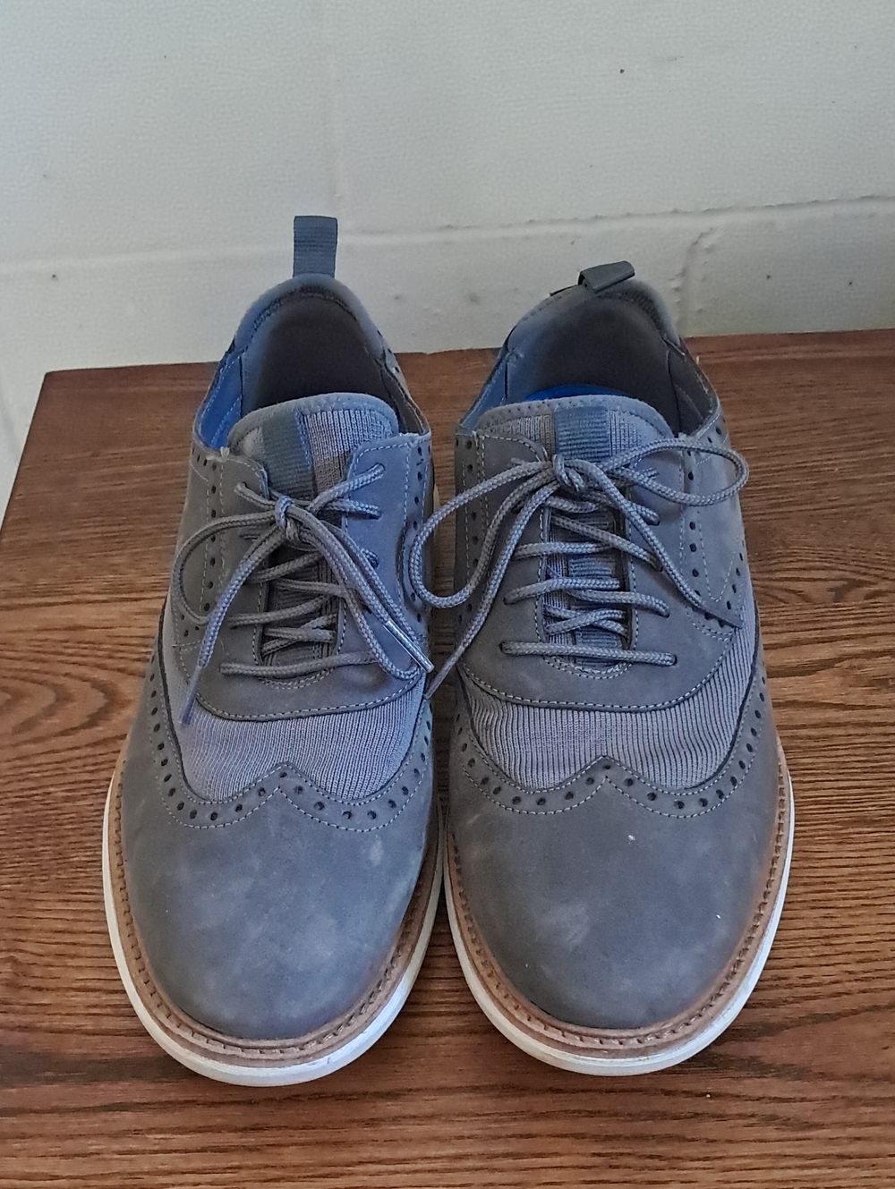 Clarks Men's Grey Wingtip Oxford Casual Shoes